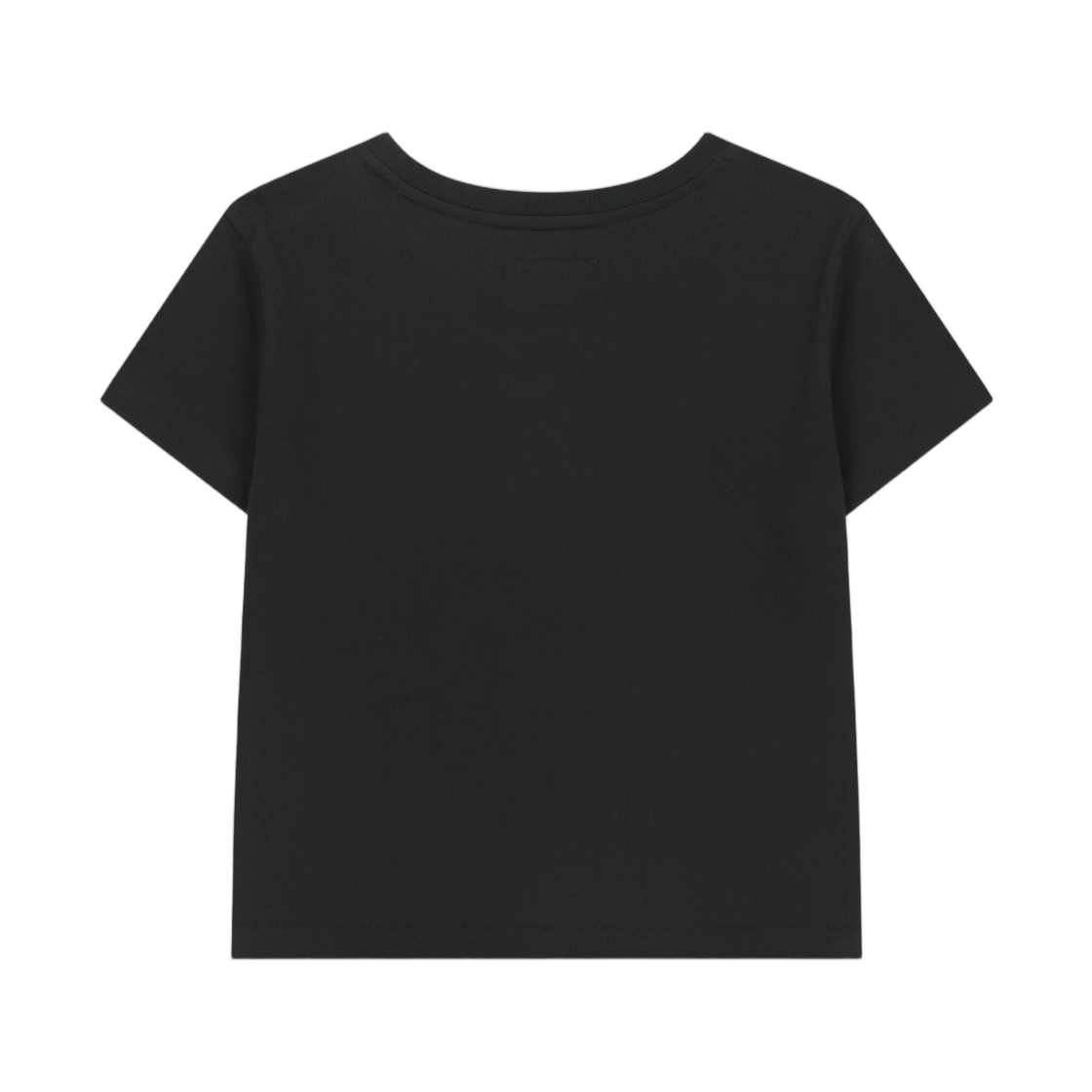 (W) 마뗑킴 아치 로고 크롭 탑 블랙((W) Matin Kim Arch Logo Crop Top In Black) - 2
