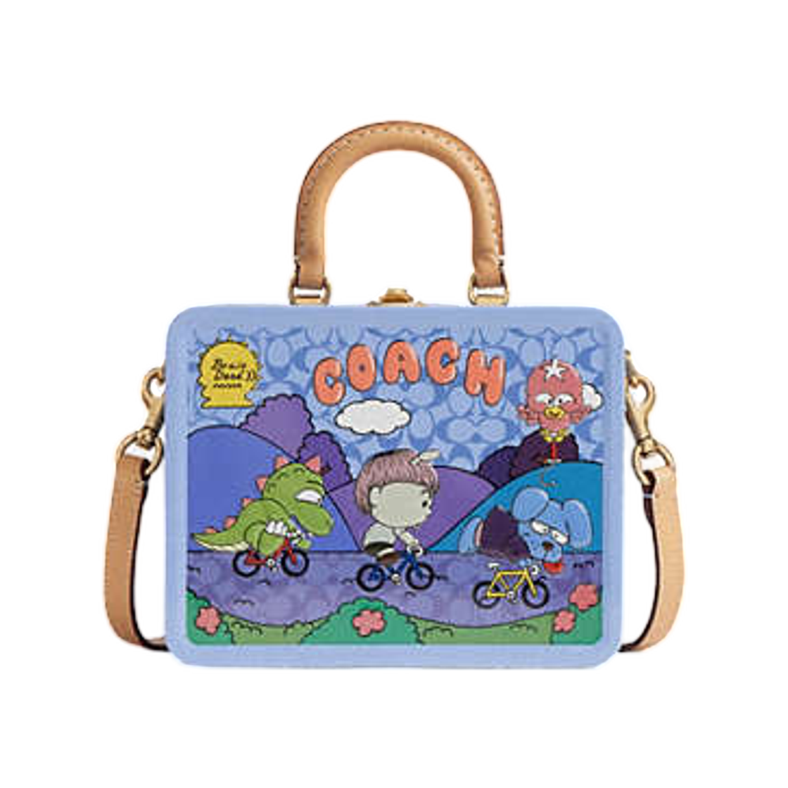 CES92-B4NV6 Coach x Brain Dead Souvenir Box Purple Multi
