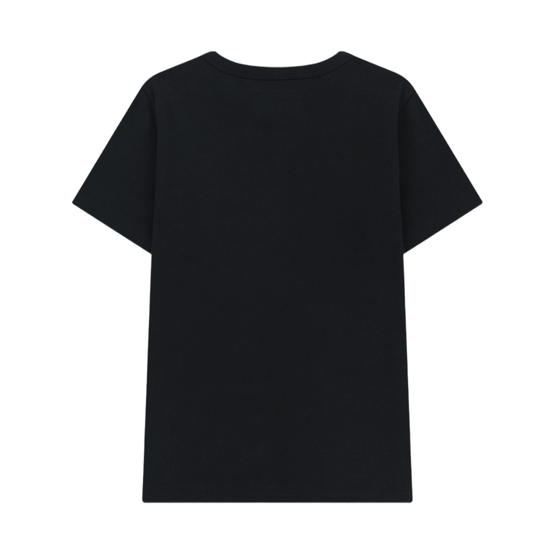 (W) 마뗑킴 라벨 디테일 슬림 핏 탑 블랙((W) Matin Kim Label Detail Slim Fit Top In Black) - 2