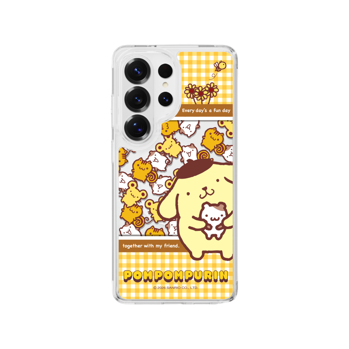 폼폼푸린 스낵키 클리어 마그넷 케이스 for Galaxy S26 Series(POMPOMPURIN Snacky Clear Magnet Case for Galaxy S26 Series)