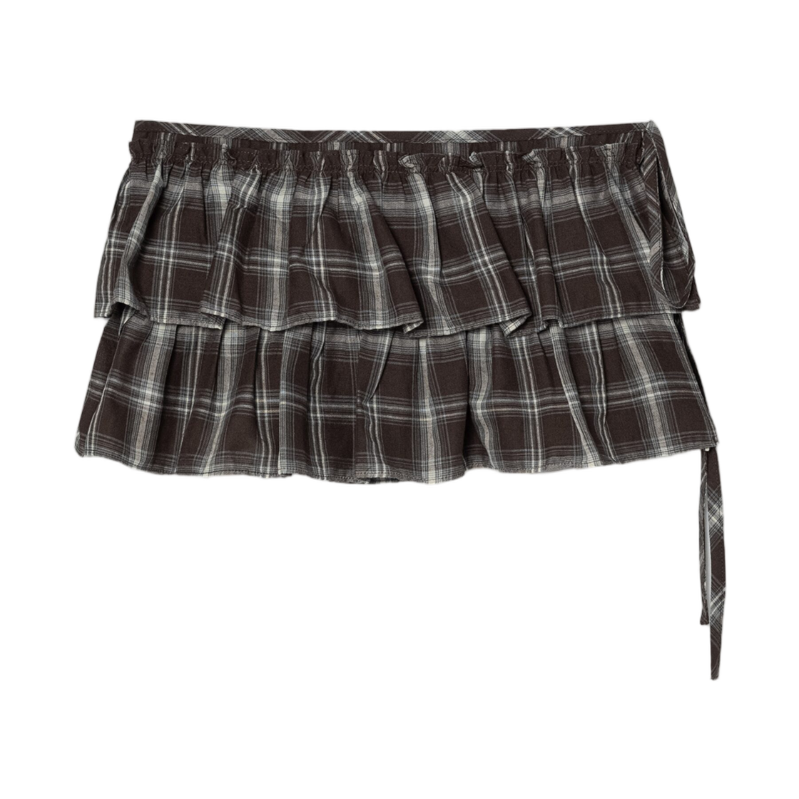 (W) 에잇세컨즈 프릴 레이어드 스커트 브라운((W) 8seconds Frill Layered Skirt Brown) - 2