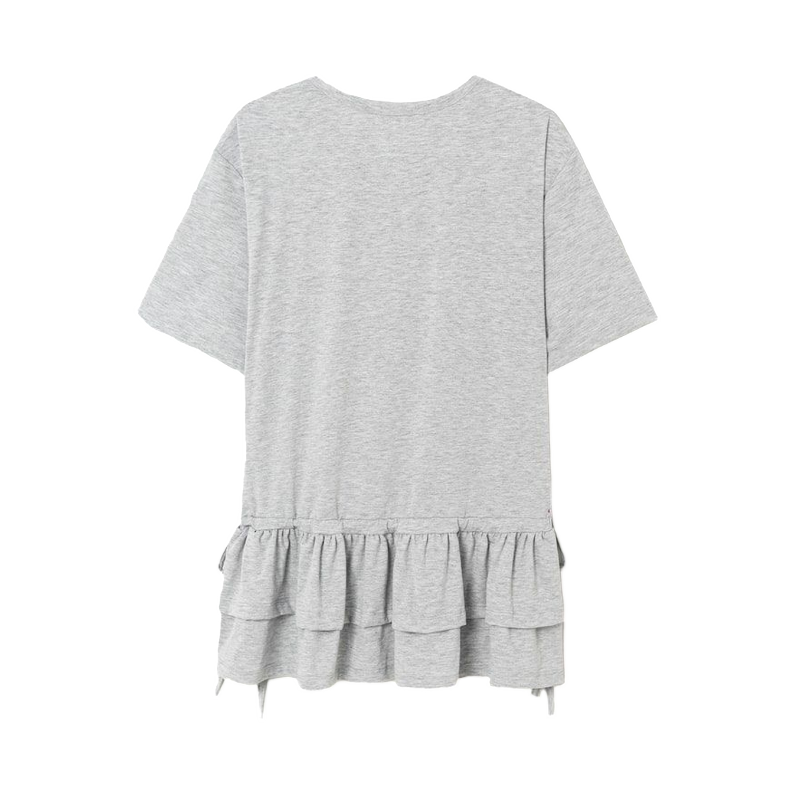 (W) 에잇세컨즈 루즈핏 프릴 숏슬리브 저지 탑 그레이 앤틱 실버((W) 8seconds Loose Fit Frill Short Sleeve Jersey Top Gray Antique Silver) - 2