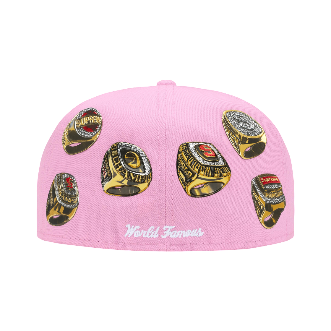 슈프림 링즈 박스 로고 뉴에라 핑크 - 26SS(Supreme Rings Box Logo New Era Pink - 26SS) - 2