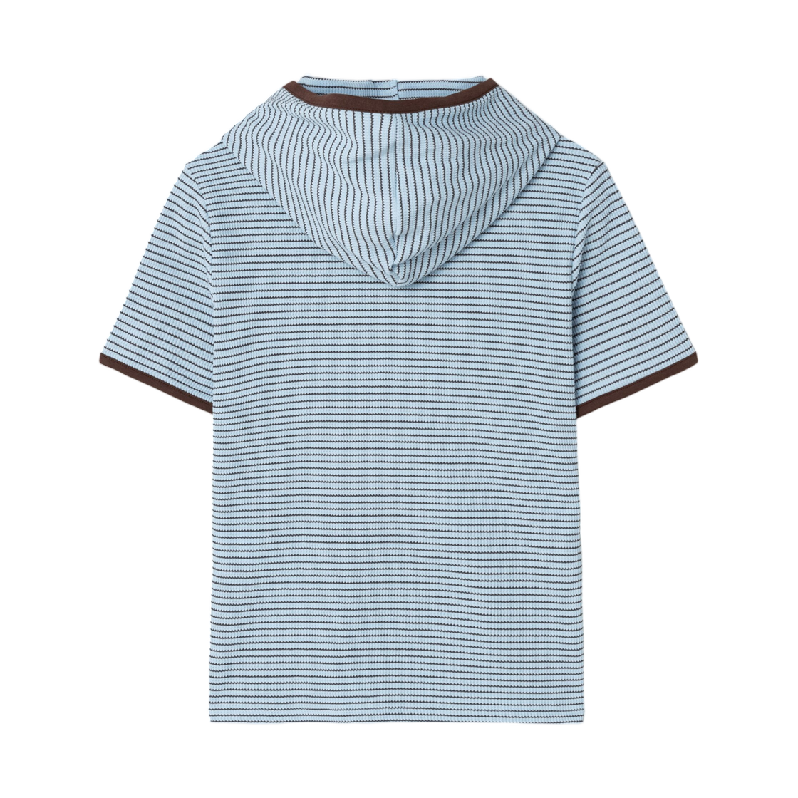 (W) 에잇세컨즈 스트라이프 후디 탑 스카이 블루((W) 8seconds Stripe Hoodie Top Sky Blue) - 2