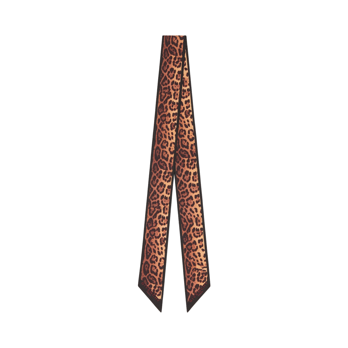 (W) 지방시 레오파드 프린트 실크 방도 브라운 블랙((W) Givenchy Leopard Print Silk Bandeau Brown Black)