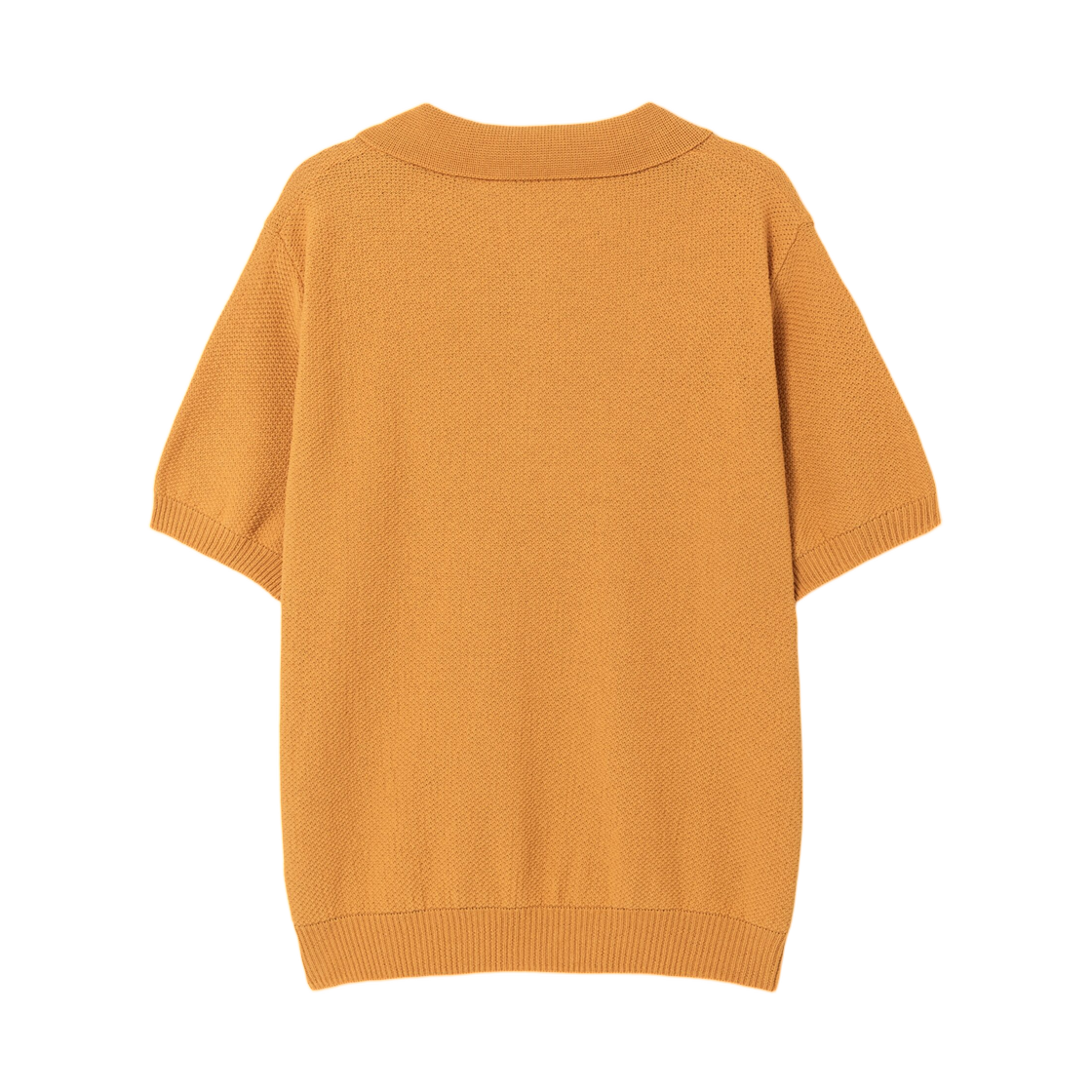 에잇세컨즈 타이트 트위스티드 코튼 칼라 숏슬리브 니트 머스타드(8seconds Tight Twisted Cotton Collar Short Sleeve Knit Mustard) - 2