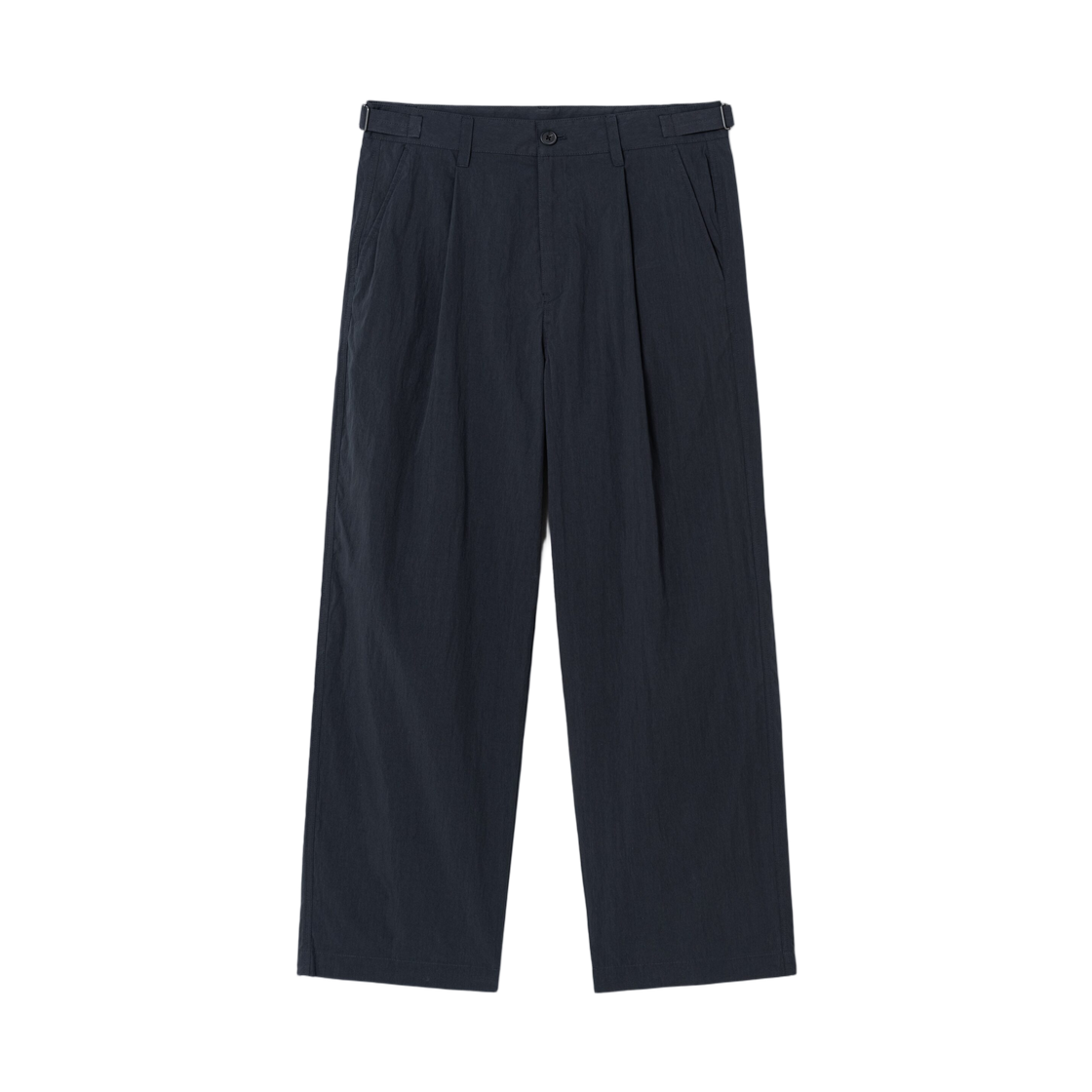 215421BY1R 8seconds Cotton Nylon Semi Wide Fit Set Up Pants Navy