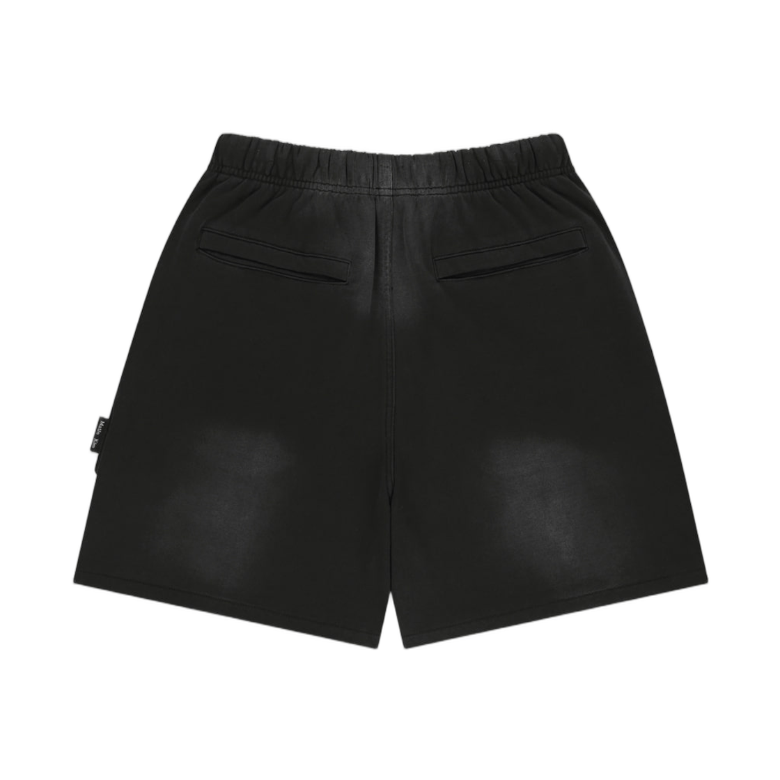 (W) 마뗑킴 빈티지 워시드 테리 카고 쇼츠 블랙((W) Matin Kim Vintage Washed Terry Cargo Shorts In Black) - 2