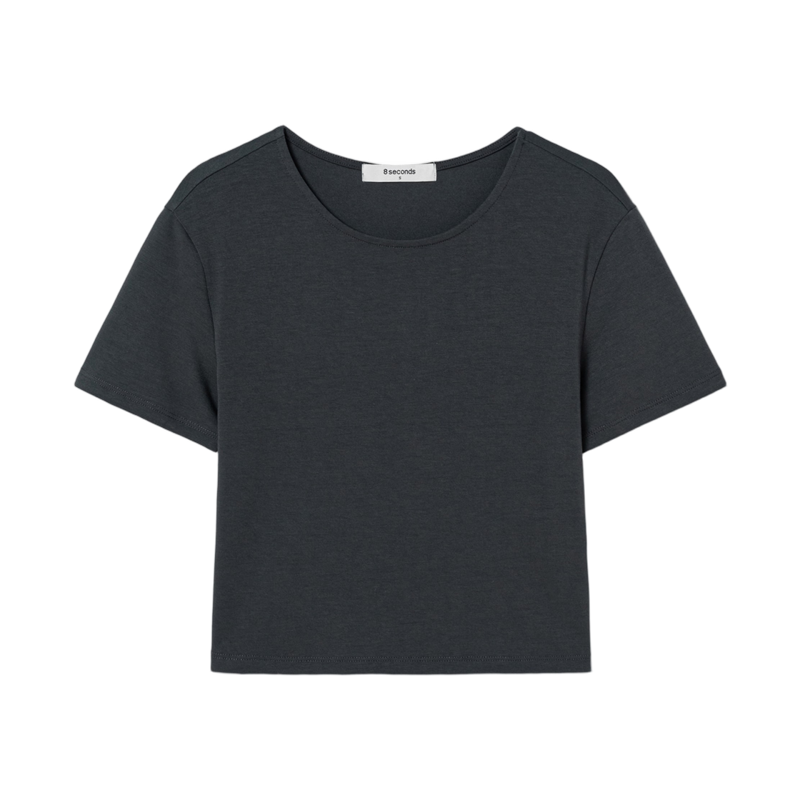 355442LY84 (W) 8seconds Tight Twisted Cropped Short Sleeve T-Shirt Ash