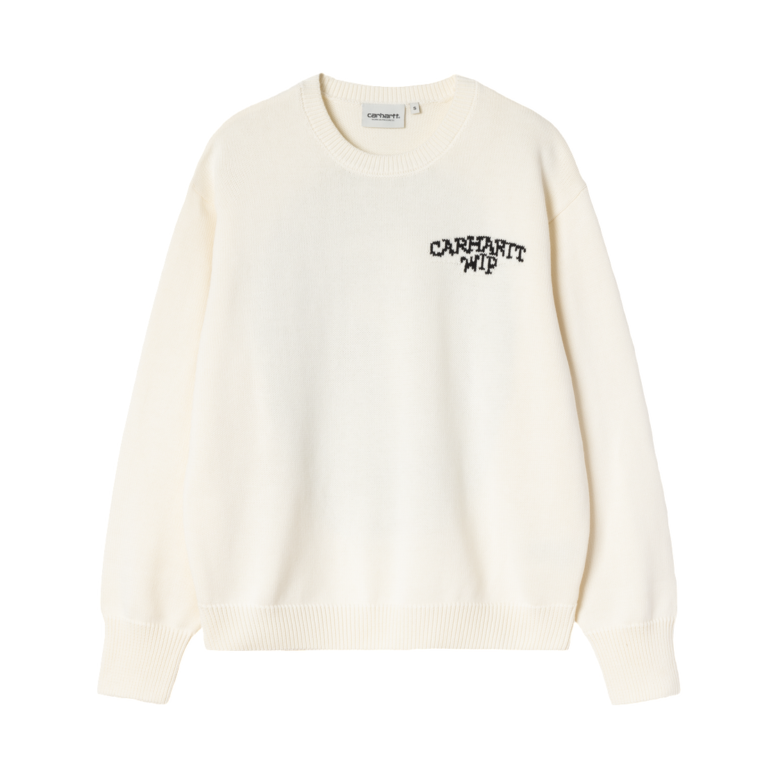 I036850-0D3-XX (W) Carhartt WIP Hugging Cats Sweater Wax Black