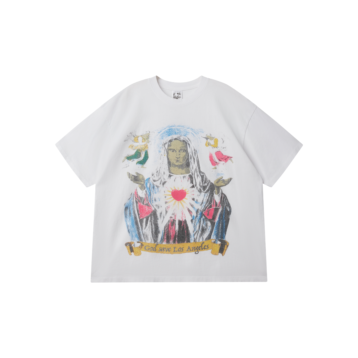 바스켓케이스 릴리프 티셔츠 화이트 - 26SS(Basketcase Relief T-Shirt White - 26SS)