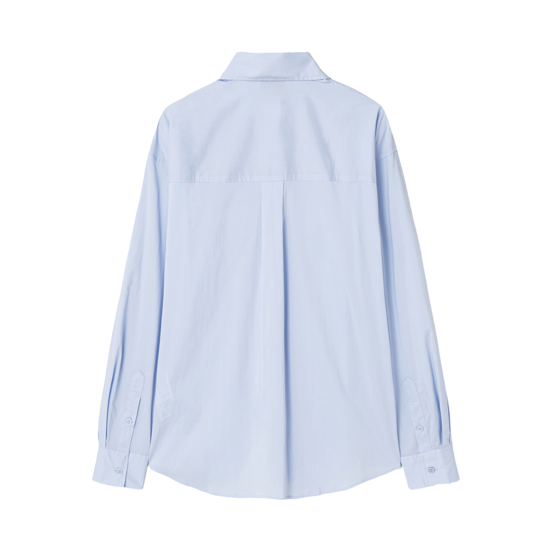 (W) 에잇세컨즈 칼라 넥 롱슬리브 셔츠 스카이 블루((W) 8seconds Collar Neck Long Sleeve Shirt Sky Blue) - 2