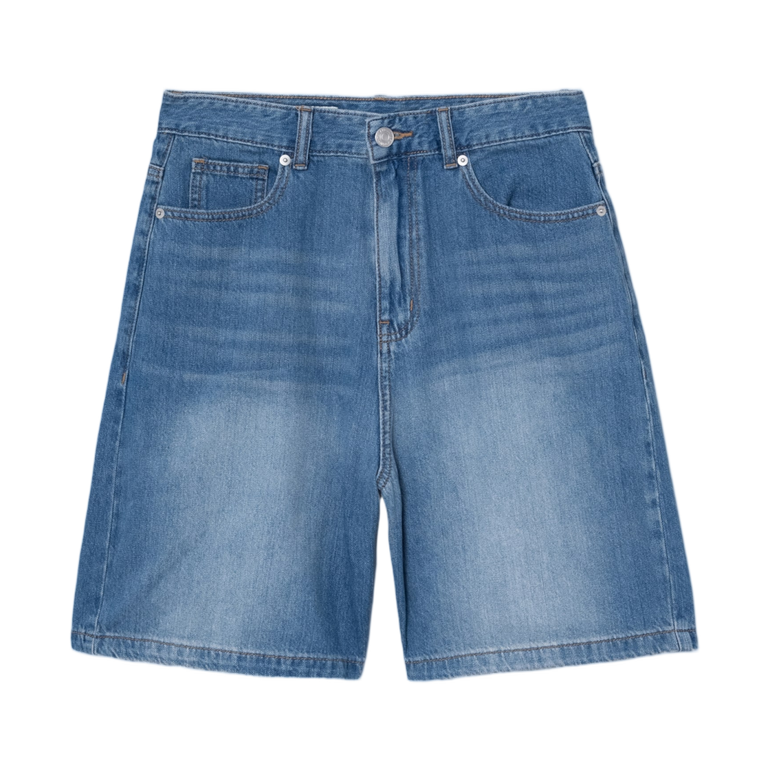 (W) 에잇세컨즈 라이트웨이트 데님 쇼츠 블루((W) 8seconds Lightweight Denim Shorts Blue) - 1