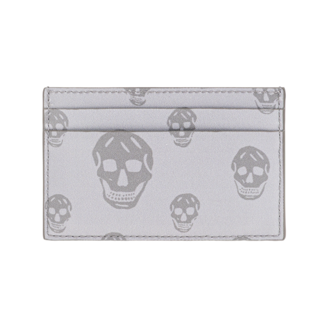 알렉산더 맥퀸 스컬 프린트 카드 홀더 그레이(Alexander McQueen Skull Print Card Holder Grey) - 2