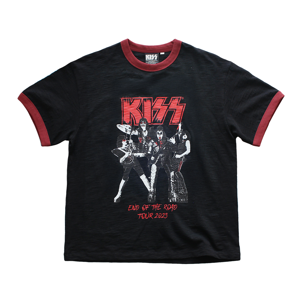 메인부스 X KISS 엔드 오브 더 로드 티셔츠 블랙(MAINBOOTH X KISS End of the Road T-shirt Black)