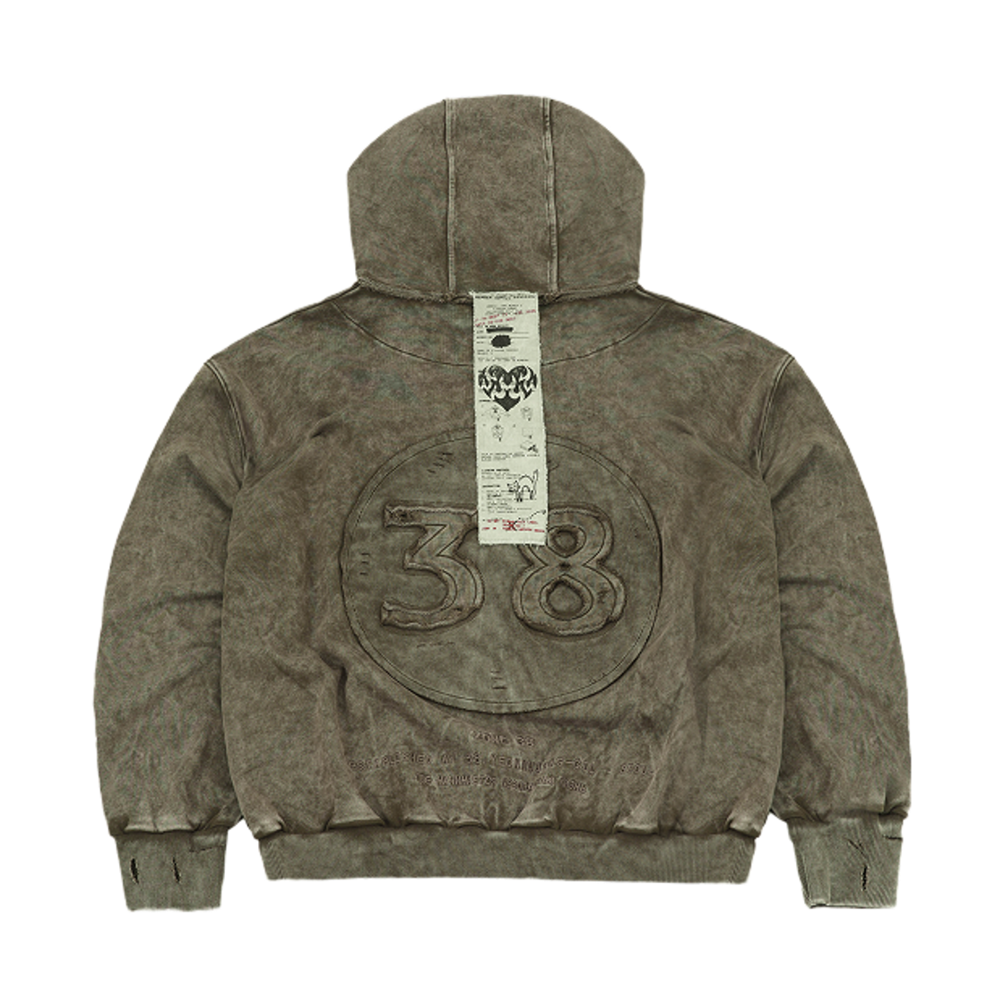 러브러브러브 FR 스틸 어라이브 후드집업 토프(LUVLUVLUV FR Still Alive Hood Zip Up TP) - 2