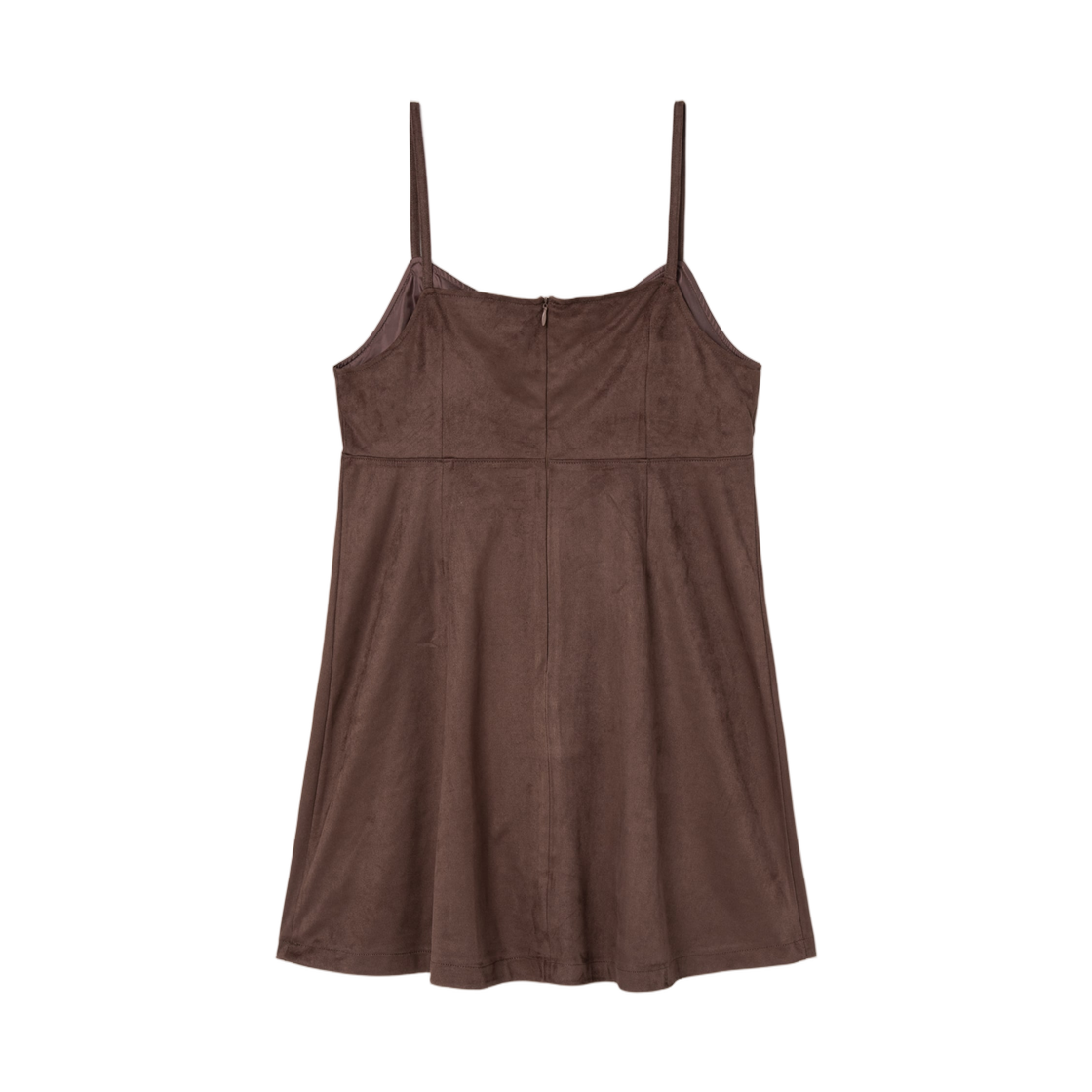 (W) 에잇세컨즈 스웨이드 원피스 브라운((W) 8seconds Suede Onepiece Brown) - 2