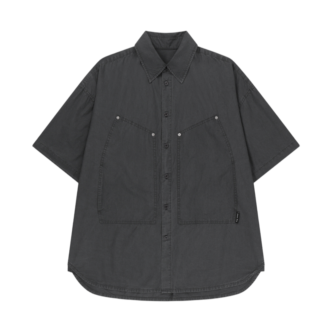 MK2634SH503HCH Matin Kim Half Sleeve Pocket Shirt In Charcoal