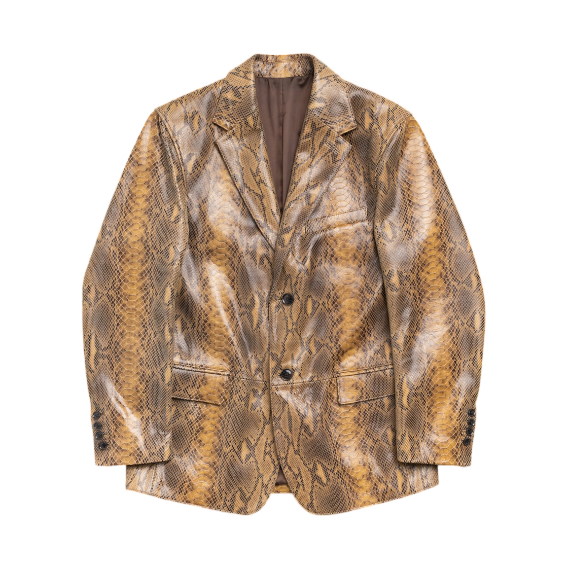 115941 Stussy Leather Blazer Snake