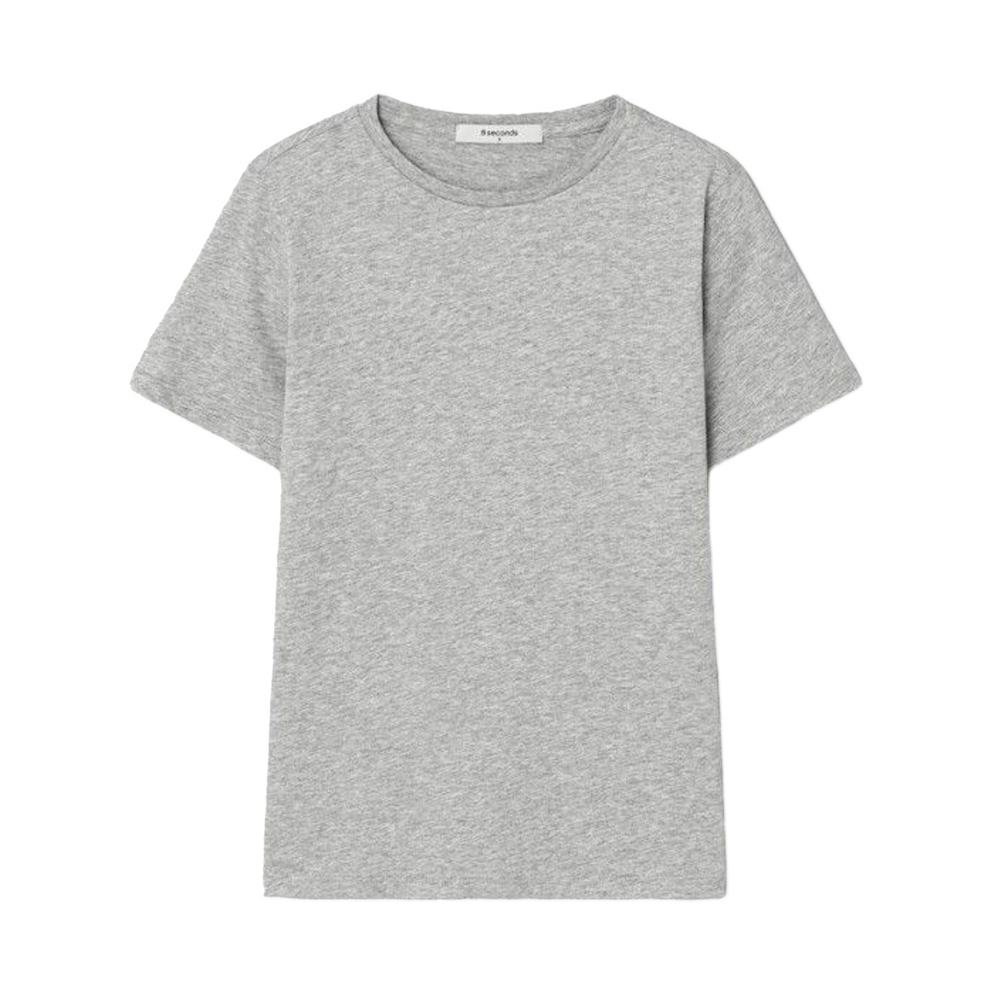 (W) 에잇세컨즈 베이직 라운드넥 숏슬리브 티셔츠 그레이 앤틱 실버((W) 8seconds Basic Round Neck Short Sleeve T-Shirt Gray Antique Silver)
