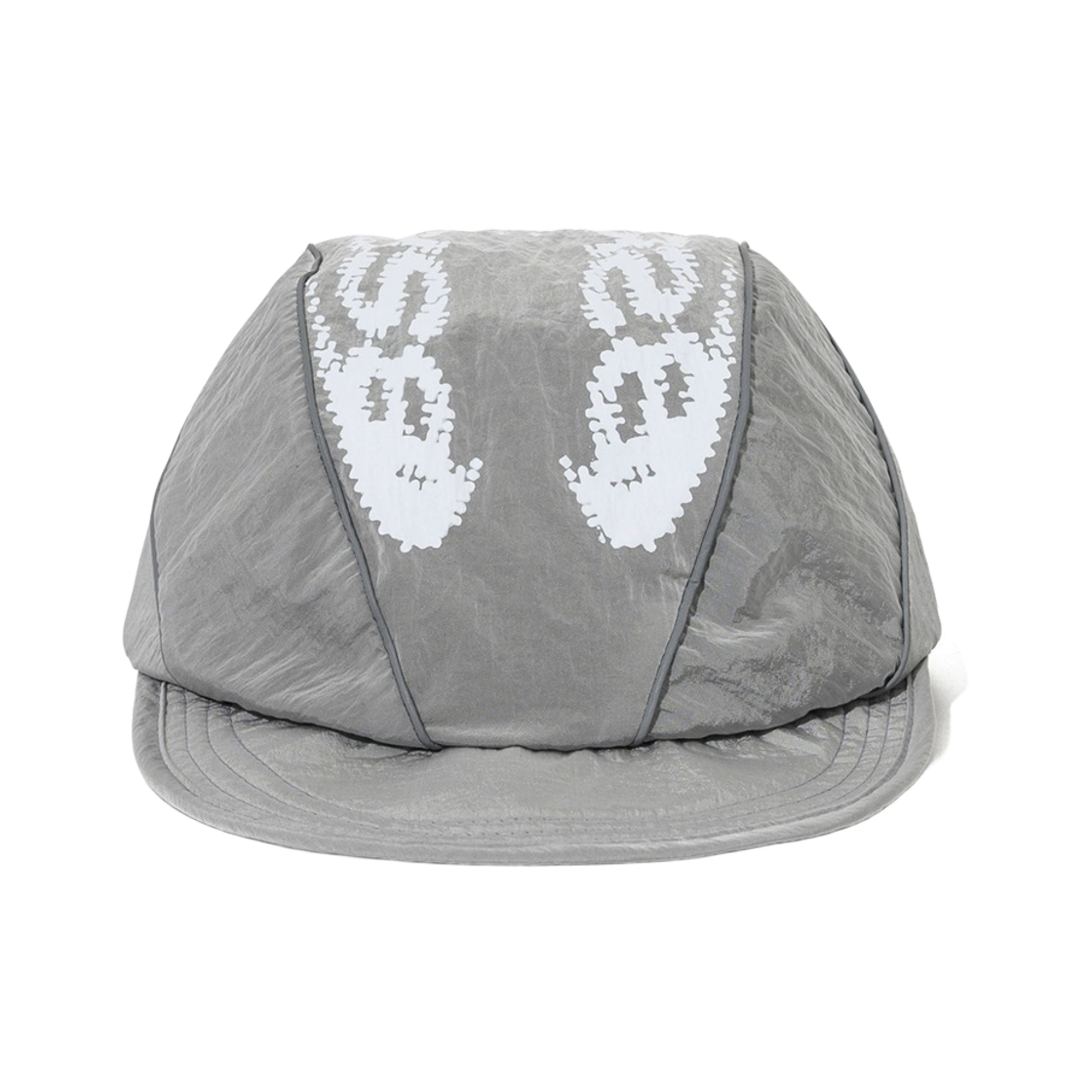 비에스래빗 미러 리플렉티브 파이프 캡 실버(Bsrabbit Bsr Mirror Reflective Piped Cap Silver)