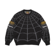 Supreme x Vanson Leathers Spider-Man Sweater Black - 26SS