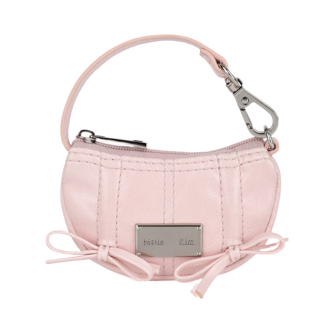 마뗑킴 하프 셔링 리본 참 라이트 핑크(Matin Kim Half Shirring Ribbon Charm In Light Pink)