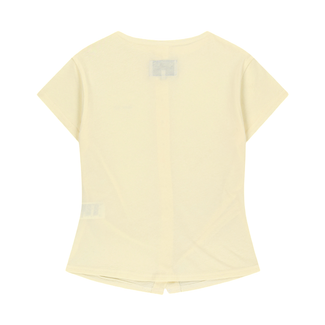 (W) 마뗑킴 사이드 셔링 버튼 탑 크림((W) Matin Kim Side Shirring Button Top In Cream) - 2