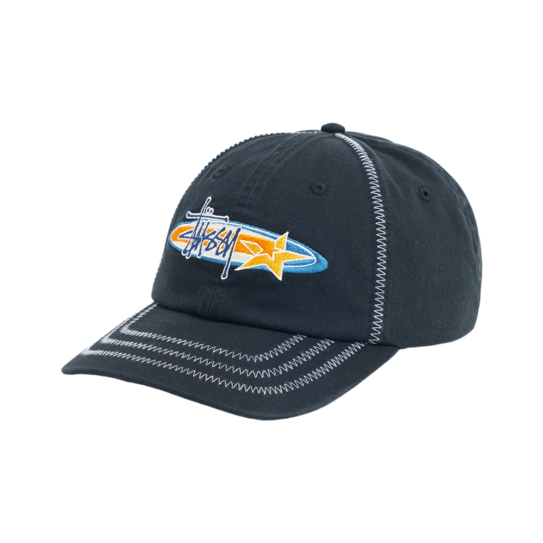 스투시 오발 스타 캡 블랙(Stussy Oval Star Cap Black) - 2