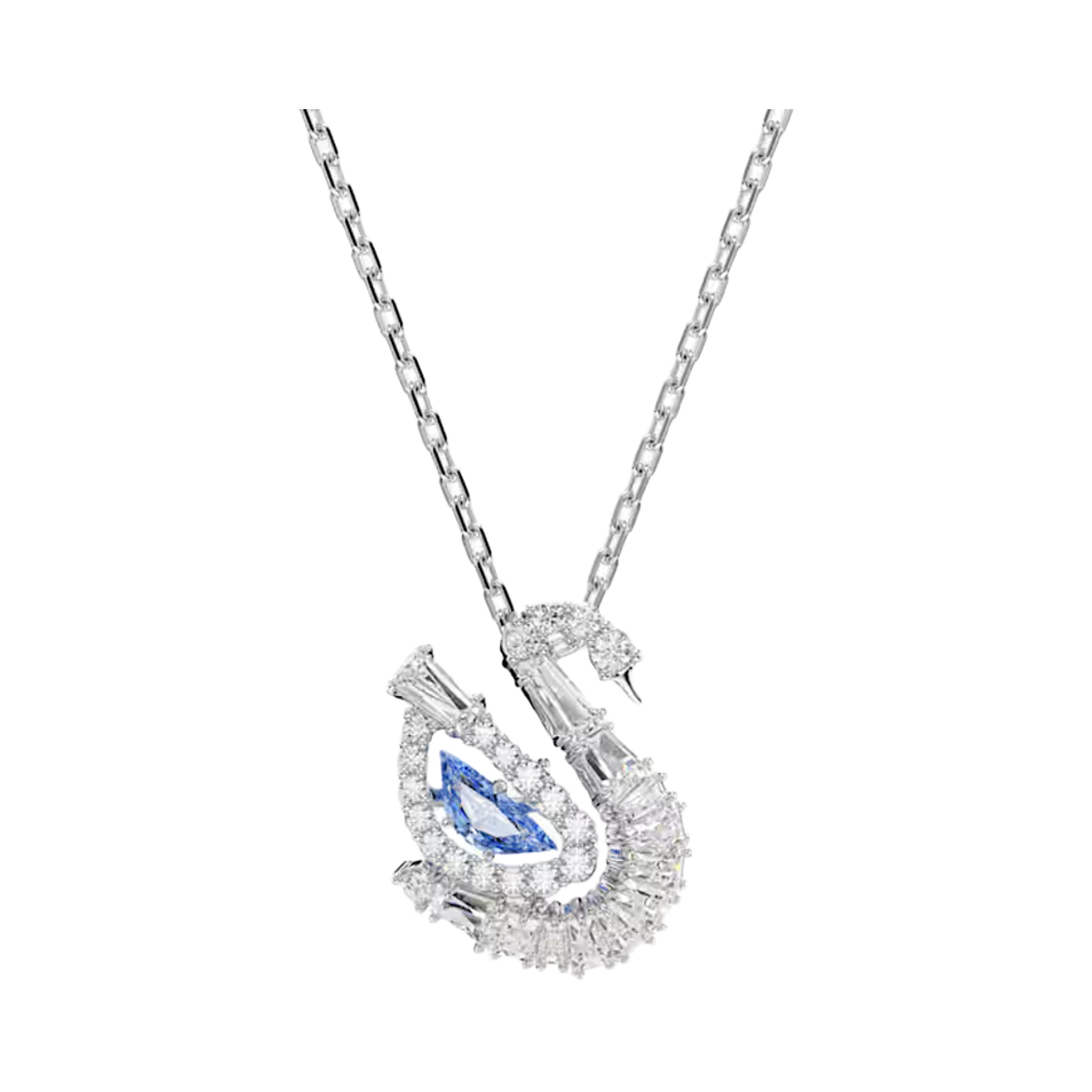 SW5723389 [20% 쿠폰] (쇼핑백 포함) Swarovski Swan Pendant Mixed Cut Swan Blue