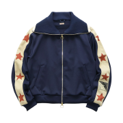 Kapital Smooth Jersey Sailor Track Jacket Betsy Ross Navy Red