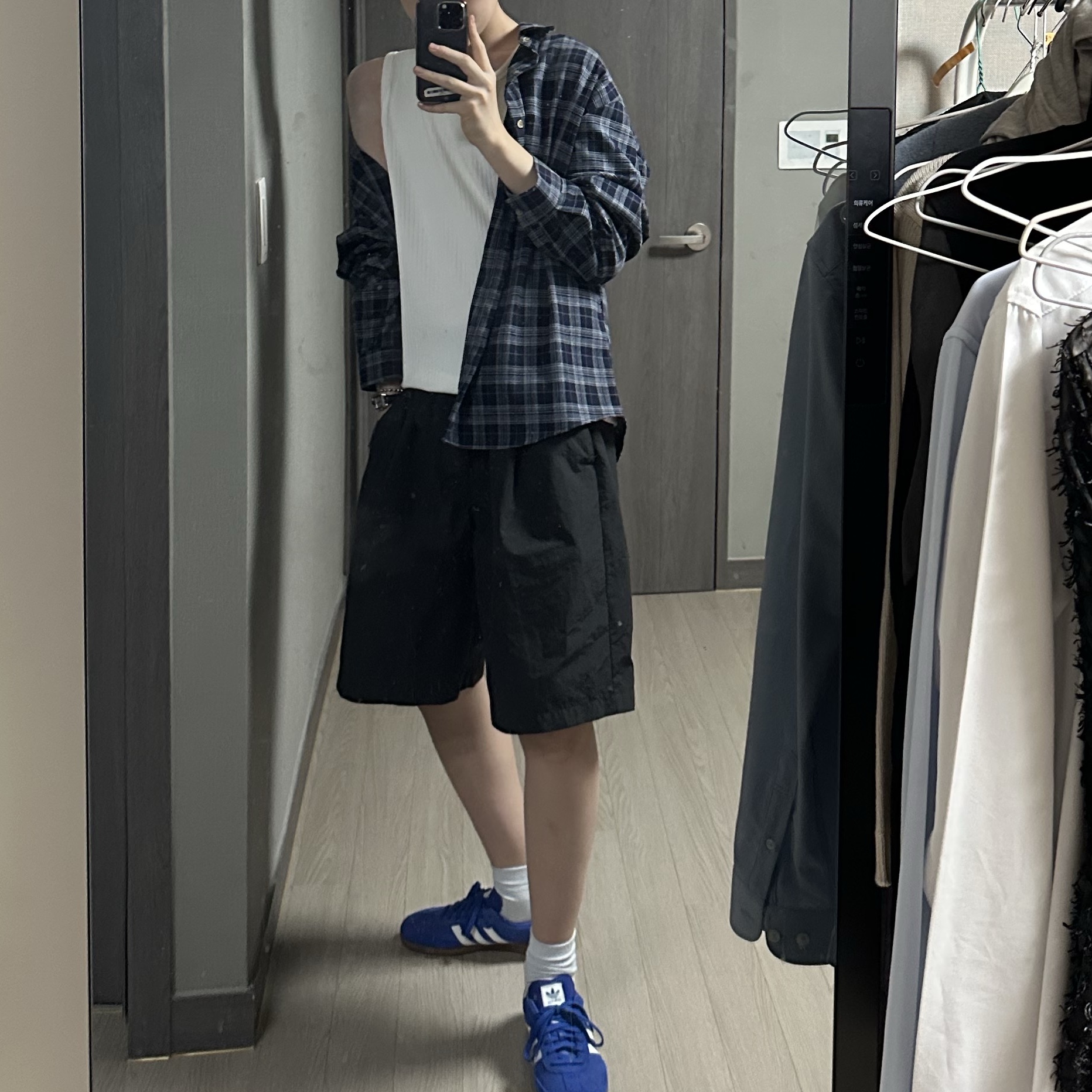 Puma Speedcat OG Pele Yellow Puma Black, Adidas Samba OG Royal Blue 착용 스타일 - 2