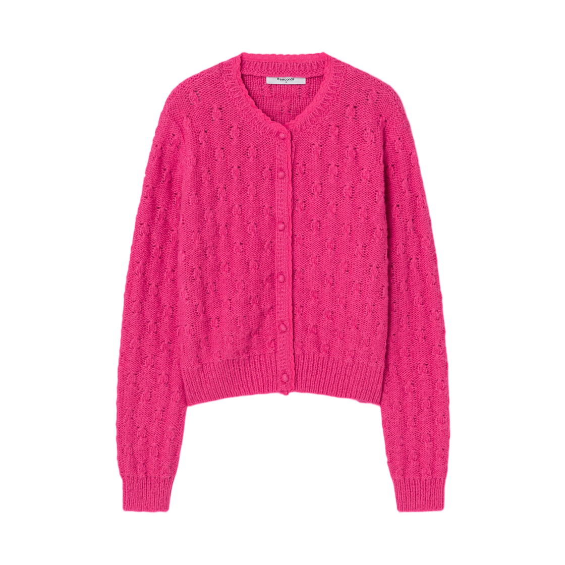 12525AMQ6X (W) 8seconds Frill Detail Cardigan Pink