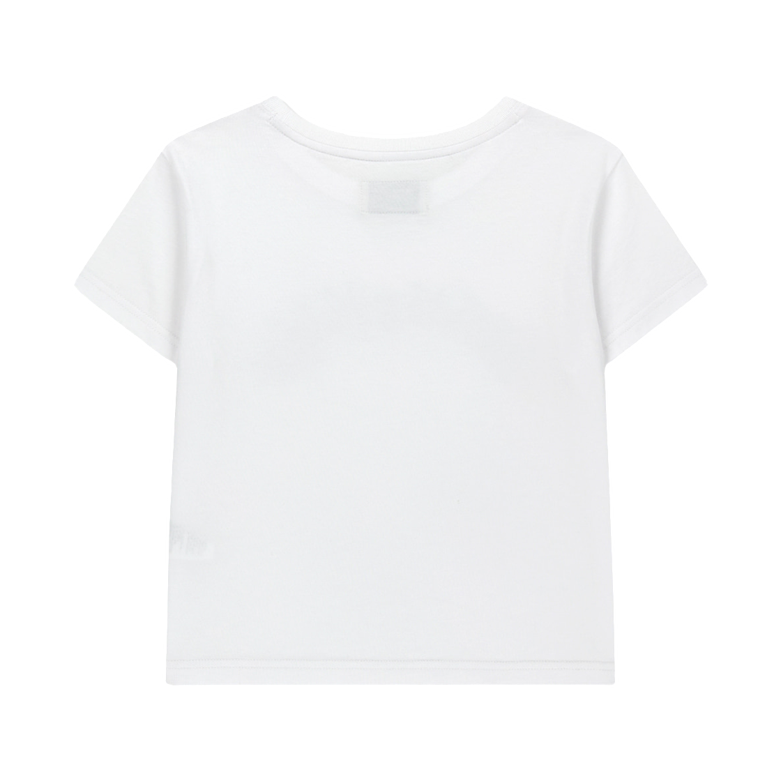 (W) 마뗑킴 아치 로고 크롭 탑 화이트((W) Matin Kim Arch Logo Crop Top In White) - 2