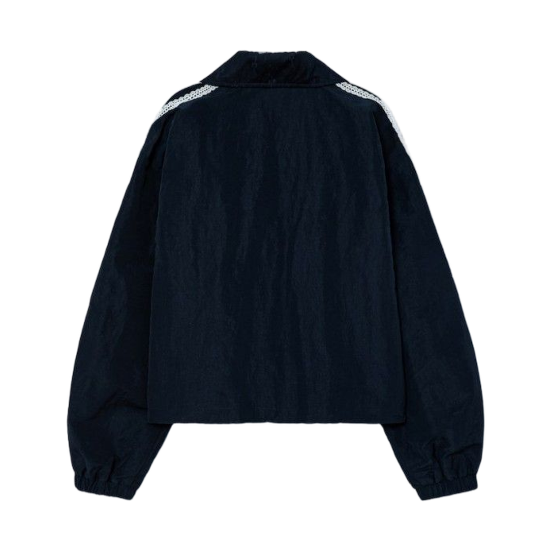 (W) 에잇세컨즈 레이스 라이닝 트랙 자켓 네이비((W) 8seconds Lace Lining Track Jacket Navy) - 2