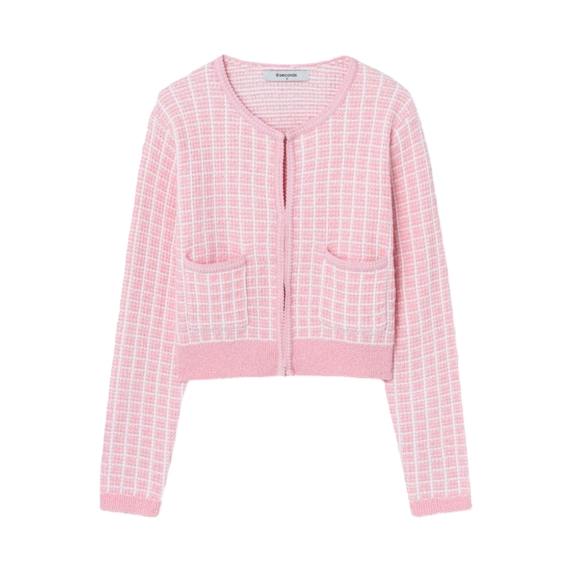 32515ALY6X (W) 8seconds Pink Tweed Cardigan Pink