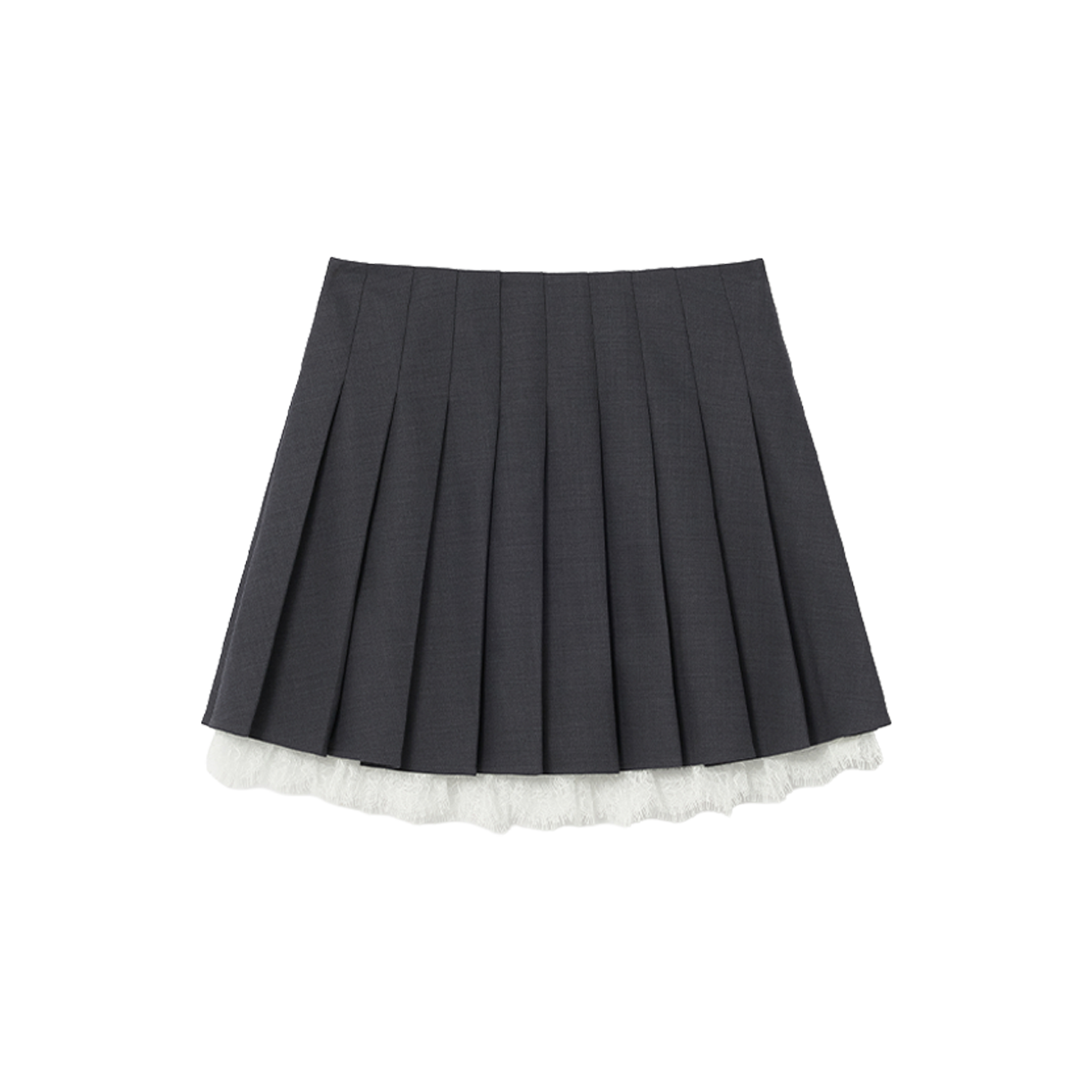 셀프 포트레이트 우먼 플리츠 미니스커트 그레이 - 26FW(Self Portrait Women Pleated Mini Skirt Grey - 26FW)