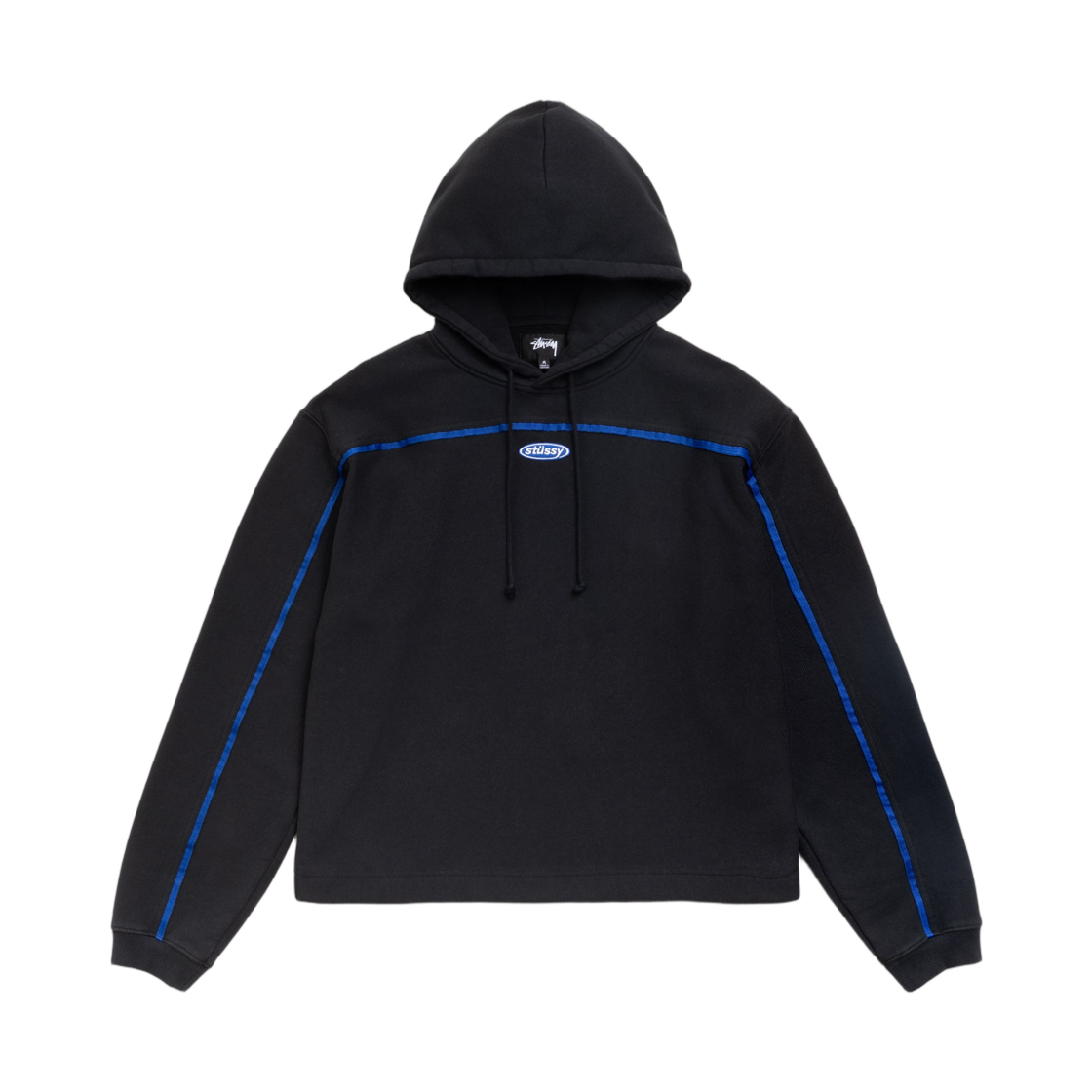 118616 Stussy Oval Pullover Hoodie Black