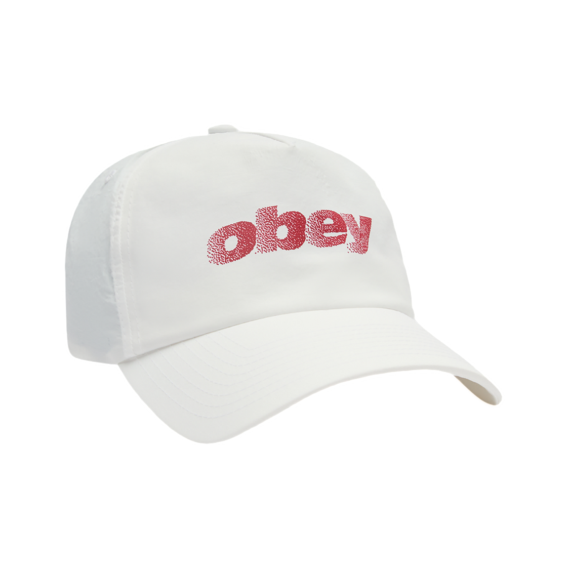 100490153 Obey Stipple 5 Panel Nylon White