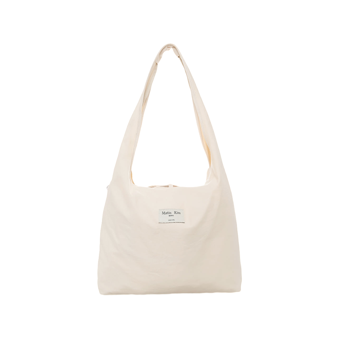 마뗑킴 로고 포인트 라운드 에코백 아이보리(Matin Kim Logo Point Round Ecobag In Ivory) - 2