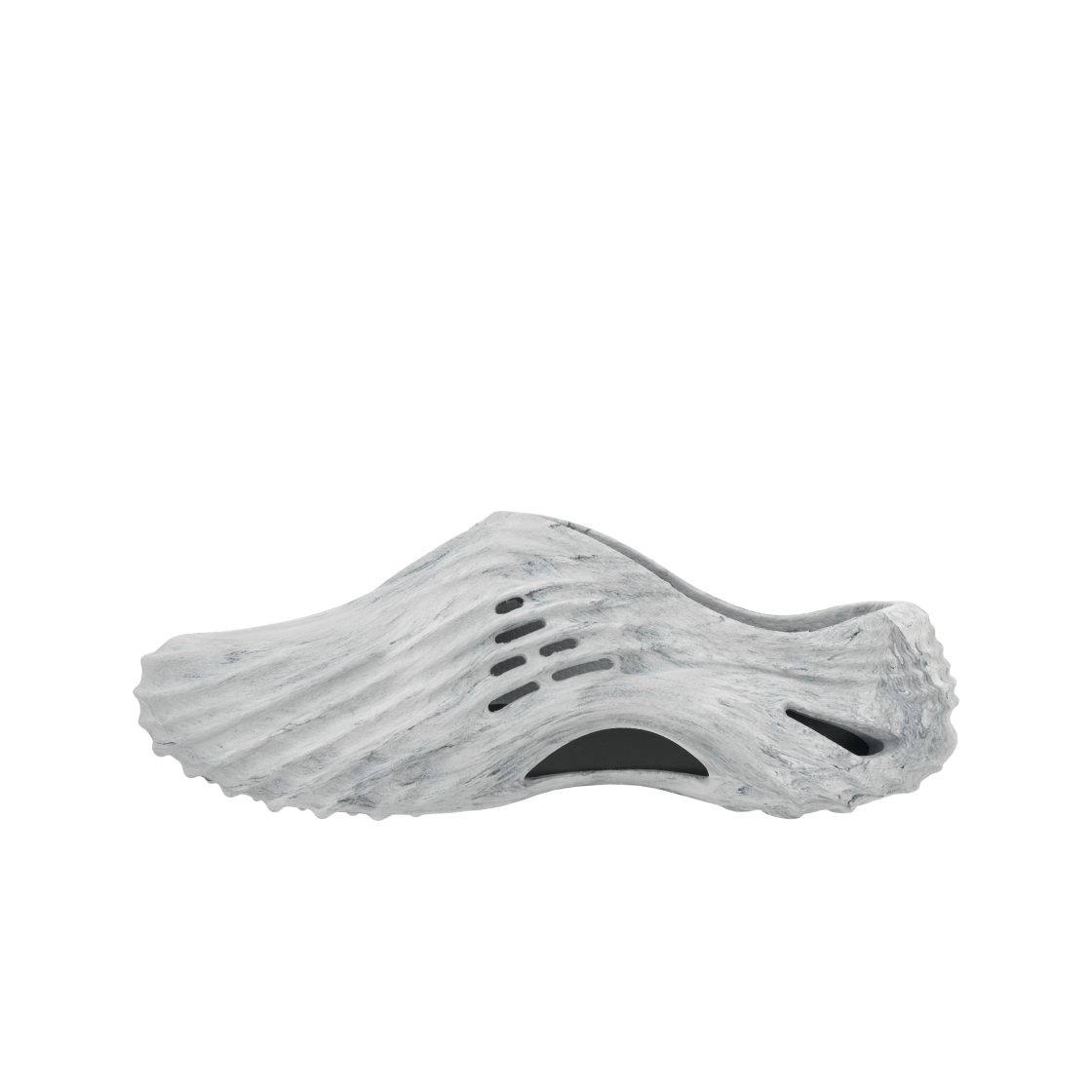 크록스 에코 워터컬러 마블드 웨이브 클로그 블랙 화이트(Crocs Echo Watercolor Marbled Wave Clog Black White) - 3