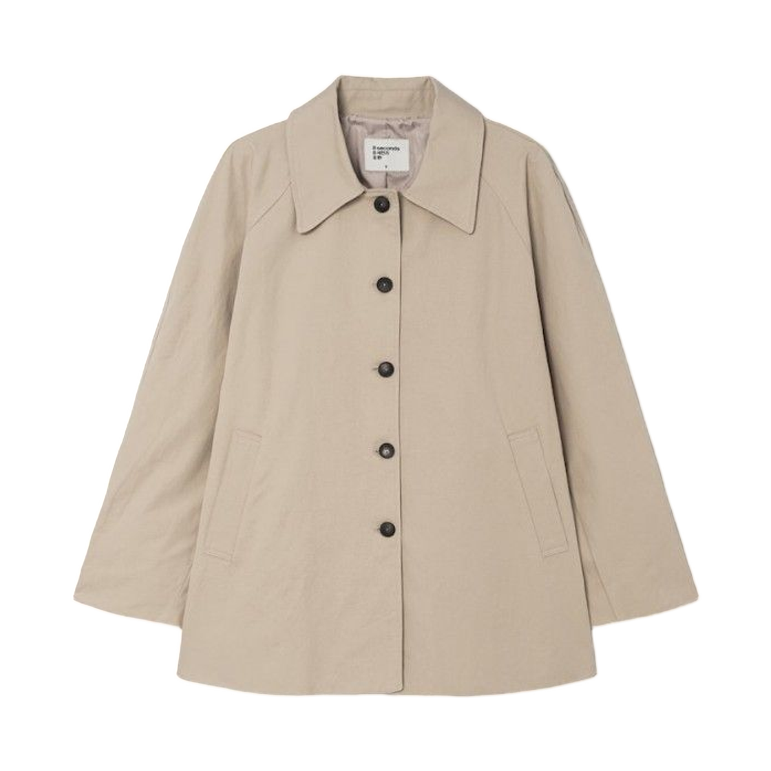 (W) 에잇세컨즈 하프 트렌치 코트 베이지((W) 8seconds Half Trench Coat Beige)