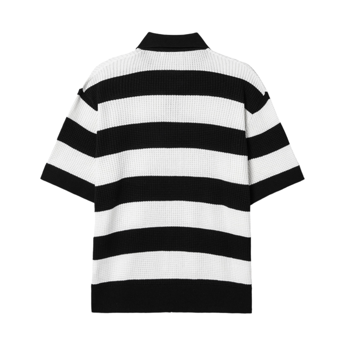 에잇세컨즈 보더 스트라이프 숏슬리브 니트 블랙(8seconds Border Stripe Short Sleeve Knit Black) - 2
