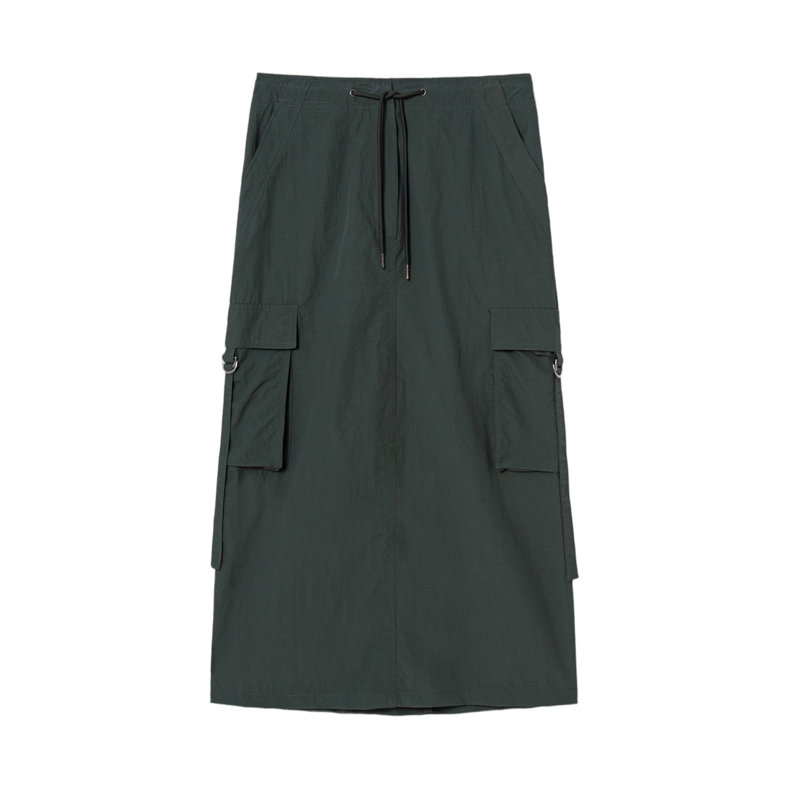(W) 에잇세컨즈 나일론 면 카고 롱 스커트 그린((W) 8seconds Nylon Cotton Cargo Long Skirt Green) - 1