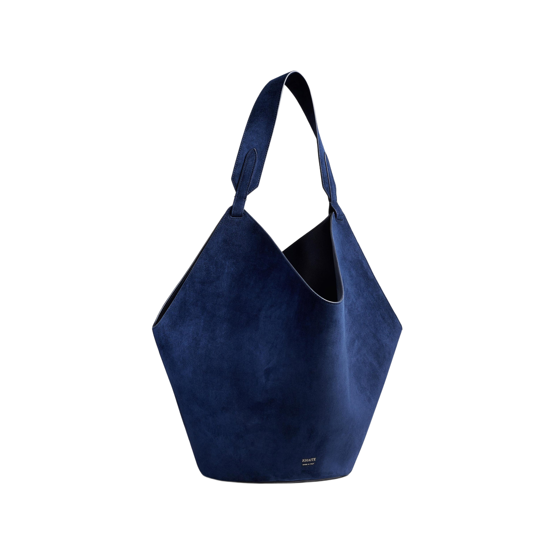 케이트 미디움 로터스 토트백 미드나잇 스웨이드(Khaite Medium Lotus Tote Bag Midnight Suede)