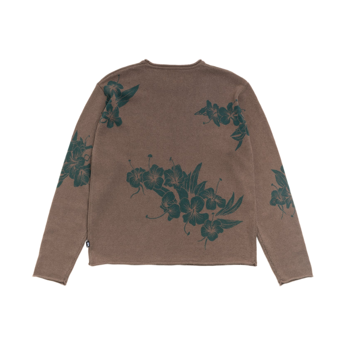스투시 플로랄 롤 넥 스웨터 브라운(Stussy Floral Roll Neck Sweater Brown) - 2