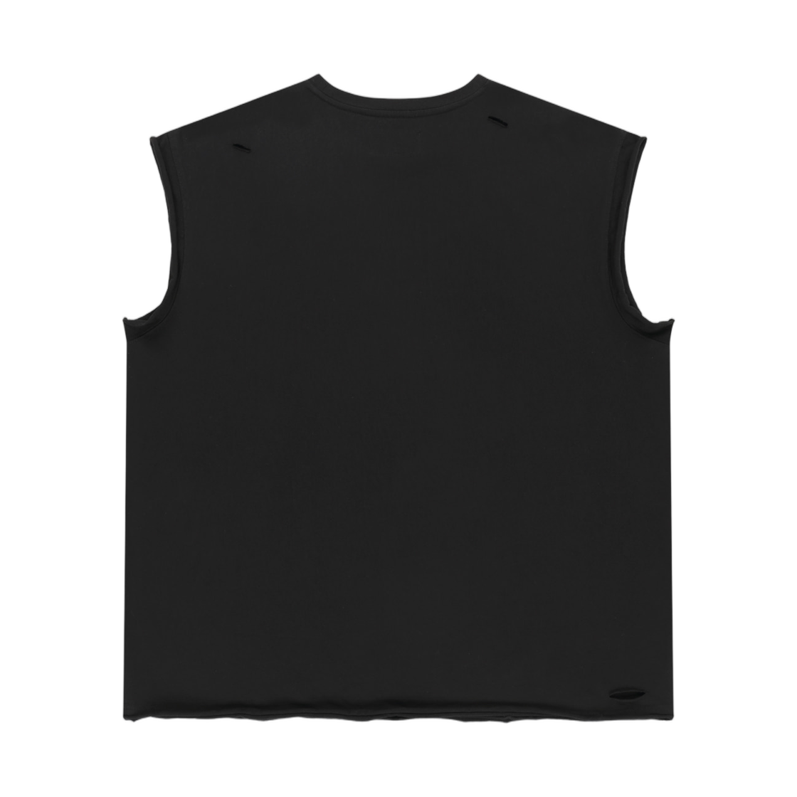 마뗑킴 로우 엣지 컷아웃 슬리브리스 탑 블랙(Matin Kim Raw Edge Cut Out Sleeveless Top In Black) - 2