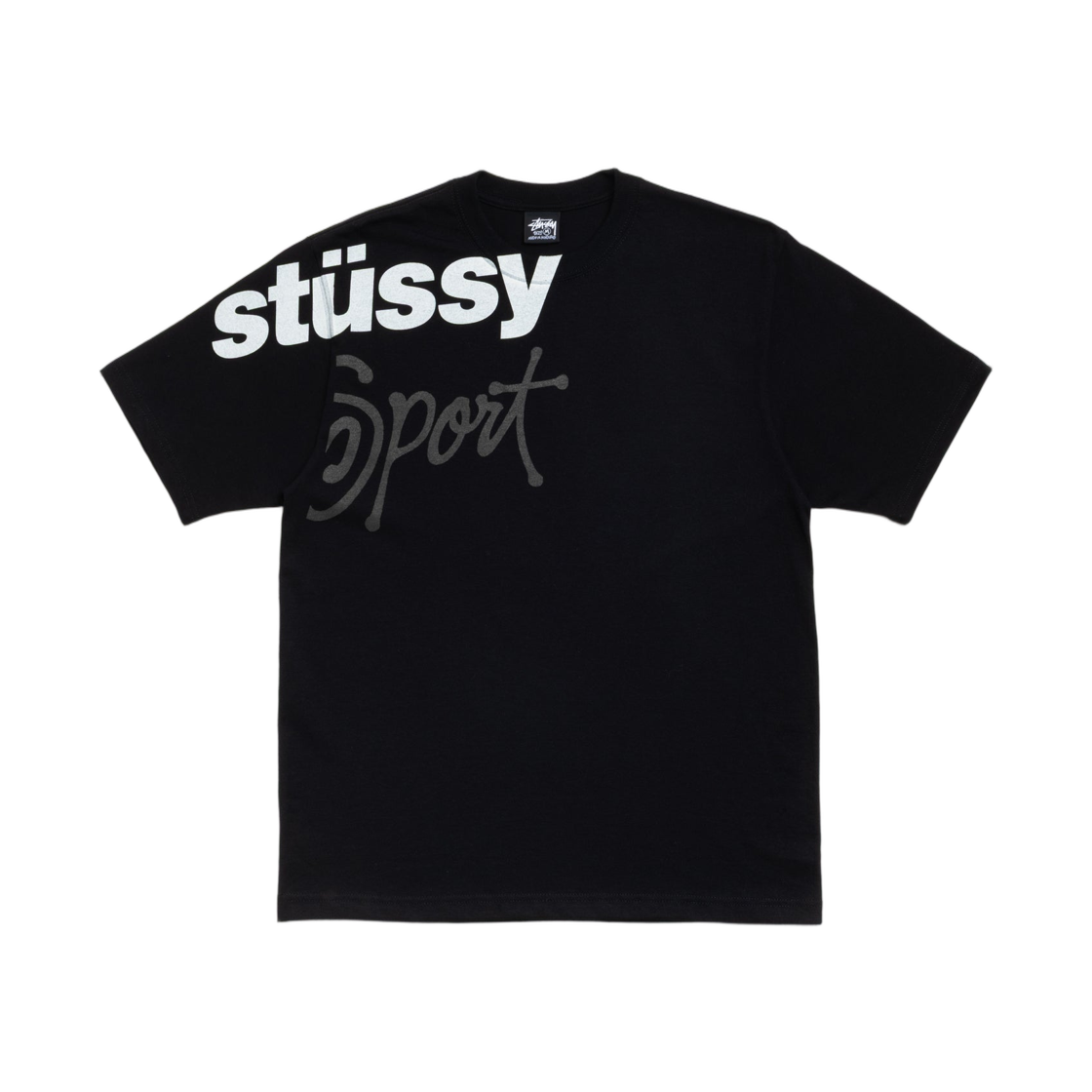 1905188 Stussy Sport Stone Washed T-Shirt Black