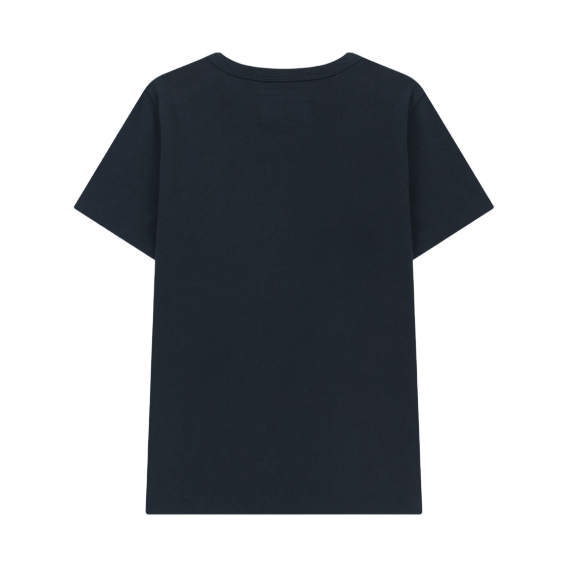 (W) 마뗑킴 라벨 디테일 슬림 핏 탑 네이비((W) Matin Kim Label Detail Slim Fit Top In Navy) - 2