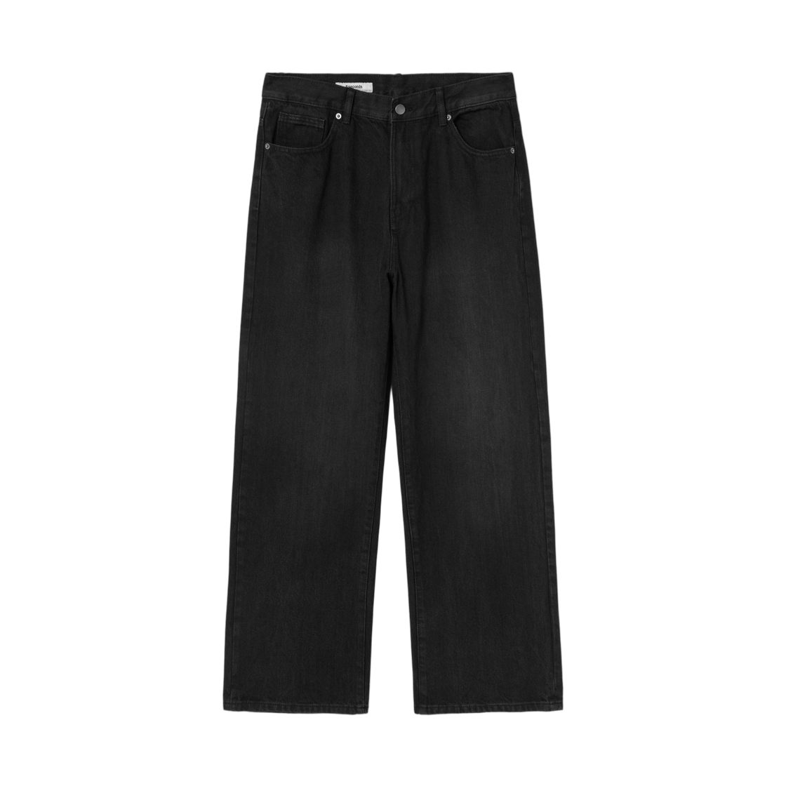425121LPB5 8seconds Essentials Wide Fit Denim Pants Black